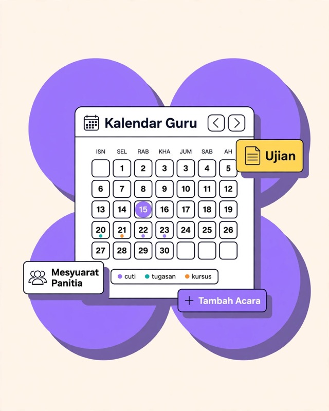 Jadual peribadi cikgu di hujung jari
